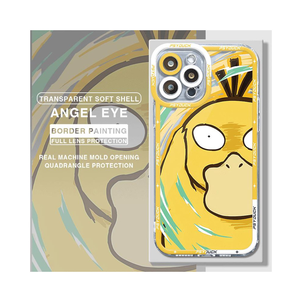 Coque iPhone 14 Plus Psyduck : Protection Transparente et Design Unique