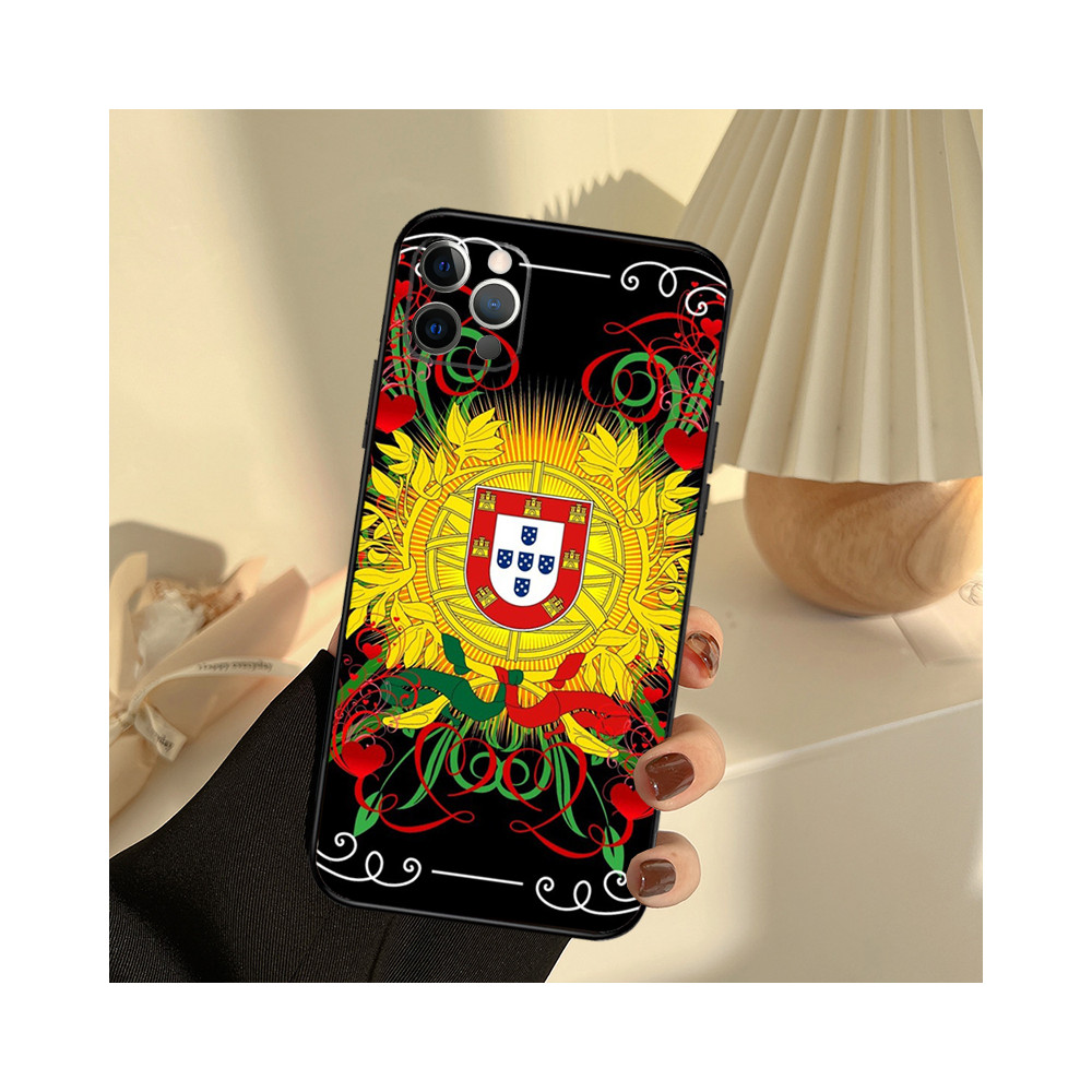 Coque iPhone 14 Pro Max Drapeau Portugal - Élégance et Fierté Nationale