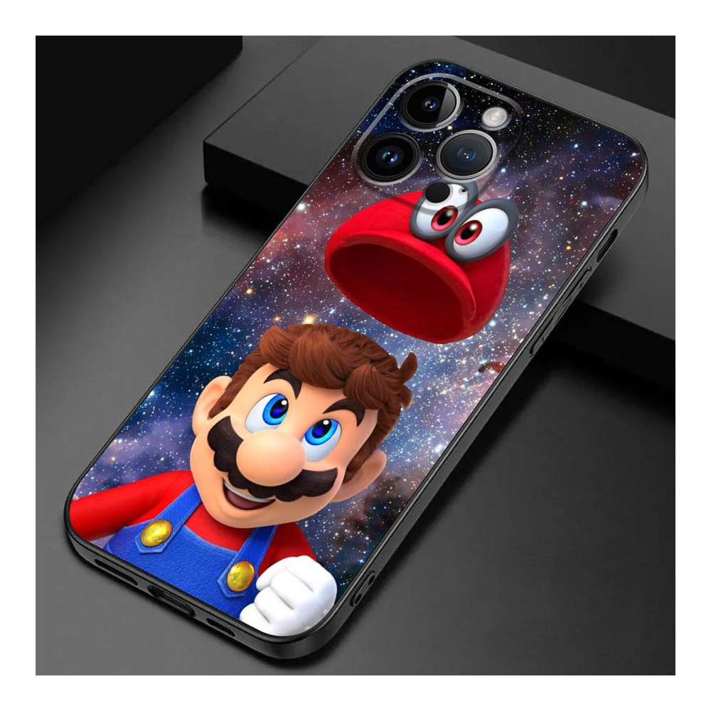 Coque iPhone Mario et son chapeau dans l'espace