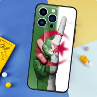 Coque iPhone 14 Pro Drapeau Algérie - Style et Protection