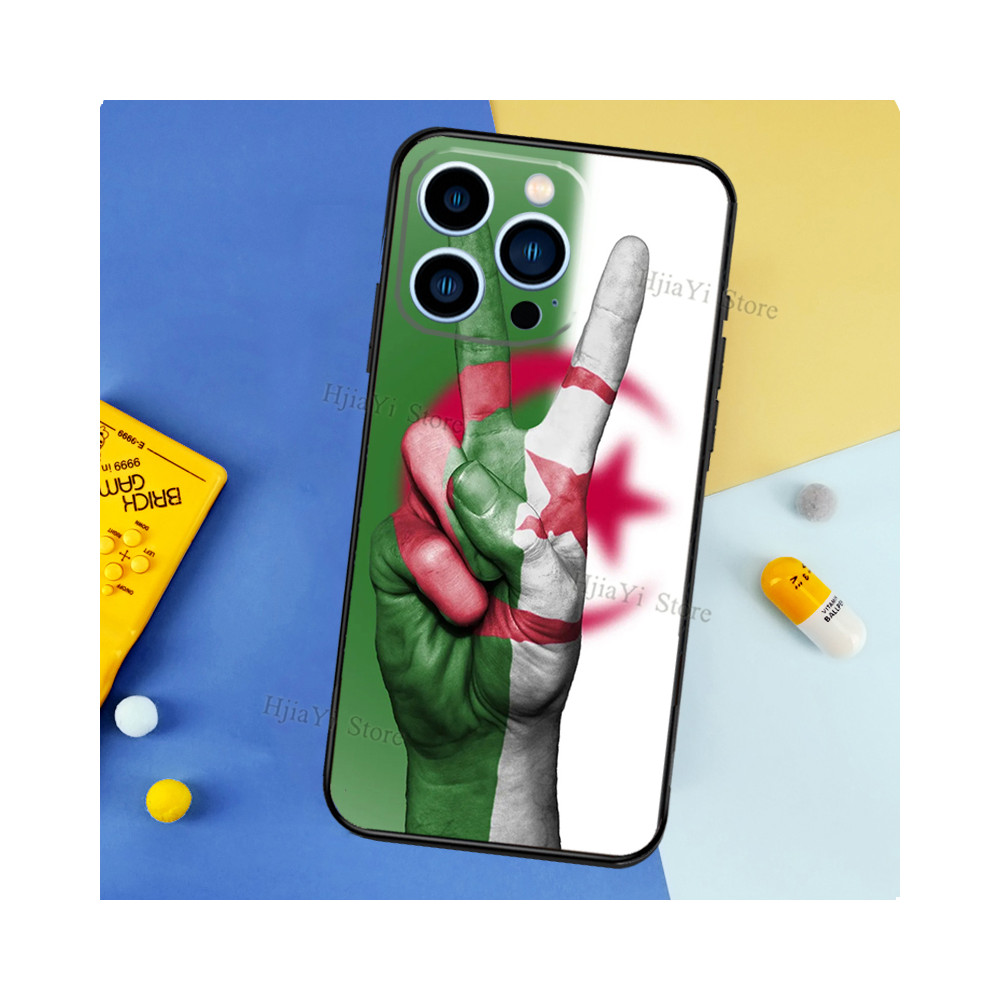 Coque iPhone 11 Pro Max Drapeau Algérie - Style et Protection