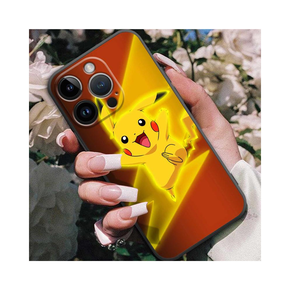 Coque iPhone Pikachu Éclair Jaune et Orange